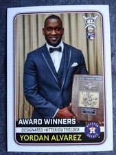 2020 Topps Big League Award Winners #270 Yordan Alvarez Astros Rookie RC Card picture