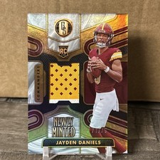 2024 Panini Gold Standard - Newly Minted Mem Jayden Daniels White Gold /75 (RC) picture