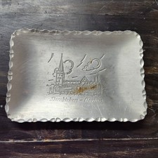 Aarhus Cathedral Denmark – 50’s Vintage Brushed Alu-Tinn Trinket Dish picture