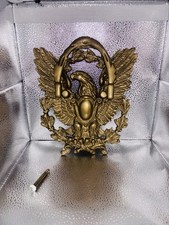 VTG American Eagle Door Knocker Gold colorl Original Home Antique Cast Iron picture