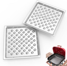 2 Pack Carbon Steel Ash Pan for Americana Charcoal Grill Replacement Parts picture