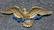Vintage Syroco Eagle Made In USA 3762 45” X 17” Wall Mounted American picture