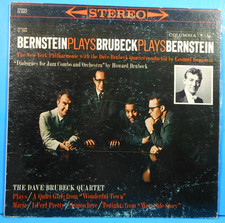 BERNSTEIN PLAYS DAVE BRUBECK PLAYS BERNSTEIN LP 1960 GREAT CONDITION VG+/VGB picture
