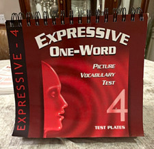 Academic Therapy Expressive One-Word Picture Vocabulary Test 4 Kit Manual Plates picture