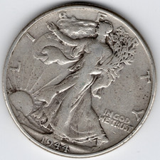1944 Walking Liberty Circulated Silver Half Dollar 90% Silver ACTUAL COIN SHOWN picture