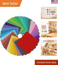 Vibrant Multicolor Origami Paper - 150 Sheets, 8x8 Inch, Crisp Creases & No Fade picture