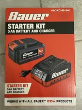 BAUER 20V 5Ah Lithium-Ion Battery and Charger Starter Kit 1907C-B-SK “G” picture