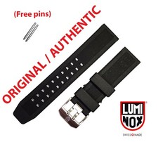 Luminox Band / Strap 23mm 3050 3150 3080 3950 8400 8800 NAVY SEAL SILVER BUCKLE picture
