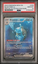 2023 POKEMON MEW EN-151 SPECIAL ILLUSTRATION RARE #200 BLASTOISE EX PSA 10 picture