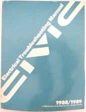 Vintage 1988/1989 Honda  Civic Series OEM Electrical Troubleshooting Manual picture