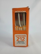 x12 Wisdom 212 Smokers Extra Hard Brown Bristle Nylon Tooth Brush 12 pack NEW picture