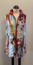 UBU Women’s Small Reversible Puffer Vest  Quilted Long Full Zip New With Tags picture