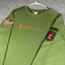 Illinois Fighting Illini Team Issue Nike On-Field Military Dri-Fit Sweatshirt XL picture
