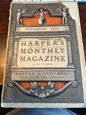 Woodrow Wilson Edith Wharton  Harper's Monthly Magazine November 1901 #618 picture