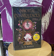 Immortal Consequences by I. V. Marie Hardcover YA Fiction Dust Jacket picture