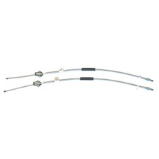 1941-52 Chevrolet Car Rear Parking Brake Emergency Cable Pair OE Steel picture