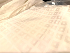 FRETTE Claudia 300CT Sateen Set of 2 Queen Pillowcases White Checker Box picture