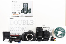 [US 1-Yr Wty] Canon EOS KiSS X5 in Box Double Lens Kit 18-55mm 55-250mm JAPAN picture