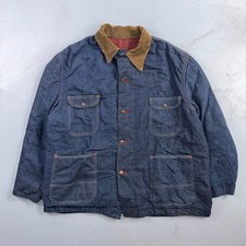 50s 60s VTG Penneys BIG MAC Denim Chore Jacket Blanket Lined Workwear USA Dark picture