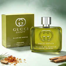 Guilty Elixir De Parfum Pour Homme 2.0 oz Parfum Perfume for Men NEW Sealed picture