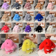 New Soft Cute Bunny Rabbit Keychain Fur Stuffed Animal 15cm picture