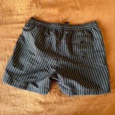 Todd Snyder swim trunks. Size Large. Black with white design NWT picture