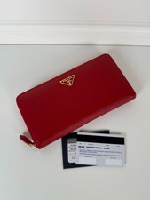 Prada Saffiano Leather Zip Around Long Wallet 20×10.3cm picture