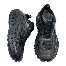 BALENCIAGA Mens Defender Tonal Black Bouncer Tire Tread Sneakers EU 40 US 7.5 picture