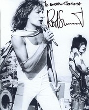 Legendary Singer Rod Stewart Signed Autographed 8x10 Photograph To Andrew picture