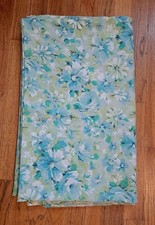 Marvelaire By Springmaid Sheet Double Flat Floral Blue Green picture