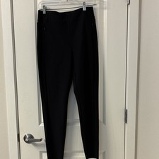 Athleta Stellar Tight Leggings Women’s 10 Black High Rise Ankle Zip Pocket picture