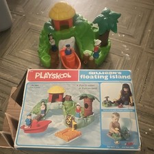 Playskool Gilligan’s Floating Island Playset w/ Figures, Boat & Box #410 picture