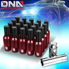 J2 20Pcs Aluminum M14 x 1.5 23mm OD/76mm Hieght Closed End Lug Bolt Nuts Red picture