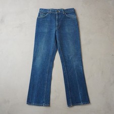 Vintage Lee Jeans 33x32 Mens 90s Blue Straight Leg USA Made Denim picture