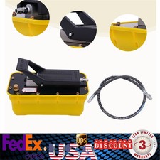 Air Hydraulic Jack Pump Rotary Lift 10,000 PSI with 2.3L Reservoir  US~ picture