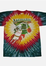 GRATEFUL DEAD Original 1992 design Lithuania Olympic Basketball Tie Dye T- shirt picture