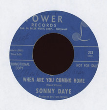 Sonny Daye - When Are You Coming Home on Power R&B Soul 45 picture