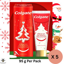 Colgate Merry Christmas Toothpaste Fruit Punch Mocktail Flavor 95g x 5 pcs picture