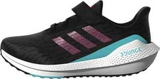 Adidas KIDS EQ21 Run Black Pulse Aqua Running Athletic Shoes - Size 13 K picture