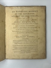 Expedition Against the Ohio Indians - Bouquet - 1st Edition - 1766 Americana picture