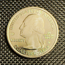 2020 W America the Beautiful Weir Farm Quarter V75 privy UNC *Beautiful Coin* picture
