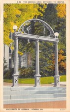 GA~GEORGIA~ATHENS~UGA~UNIVERSITY OF GEORGIA~THE ARCH~ENTRANCE TO CAMPUS~PM 1952 picture