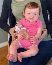 19in Fully Assembled Reborn Baby Doll Realistic Newborn Boy Girl Rooted Hair Toy picture