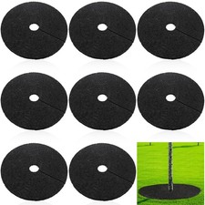 Peryiter 8 Pcs Rubber Mulch Tree Ring, Heavy Duty Rubber Mulch Mat, Tree Prot... picture