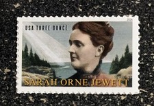 2026USA Three 3 Ounce Rate - Sarah Orne Jewett Literary Arts - Single  Mint  3oz picture