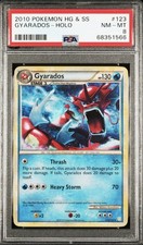 Gyarados 123/123 HeartGold SoulSilver Holo Rare PSA 8 Pokemon 2010 picture