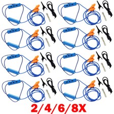 2/4/6/8Pack Blue Ear Plugs Bluetooth Earphone For Work Noise Suppression Hearing picture