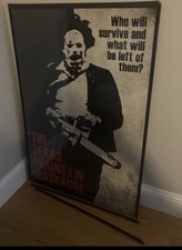 24x36 Original Poster The Texas Chainsaw Massacre 1974 Vortex Wow Halloween Rare picture