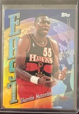 1998-99 Topps - East/West Hakeem Olajuwon, Dikembe Mutombo #EW7 Refractor picture