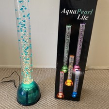 AQUA PEARL 29” bubble Tube Light. Vintage Spencer’s? BRAND NEW Blue. Rare. picture